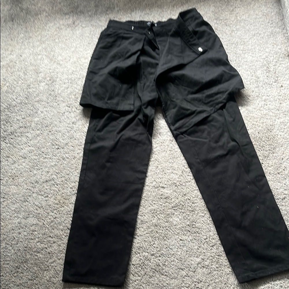 ASOS Black Cargo Pants Relaxed Fit